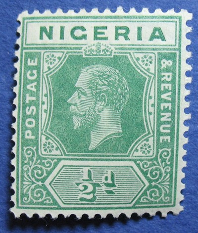 1914 NIGERIA 1/2d SCOTT# 1 S.G.# 1 UNUSED CS05854  